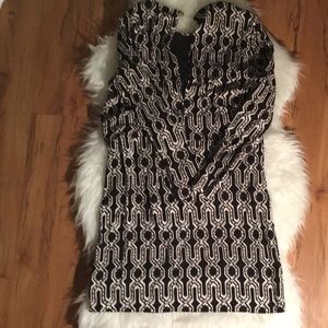 H&M Black and White Dress